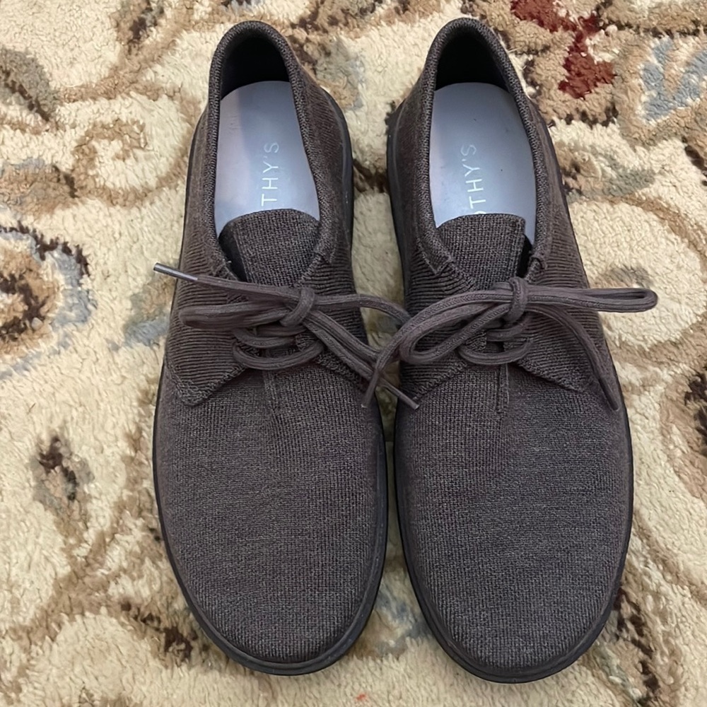 Rothy’s Men’s 11.5 The Monty Laced Sneaker in Timber Brown